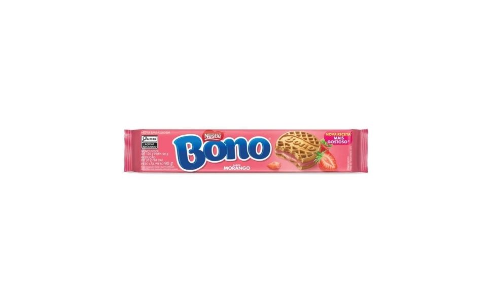 BONO Biscoito Recheado Morango 66x90g BR