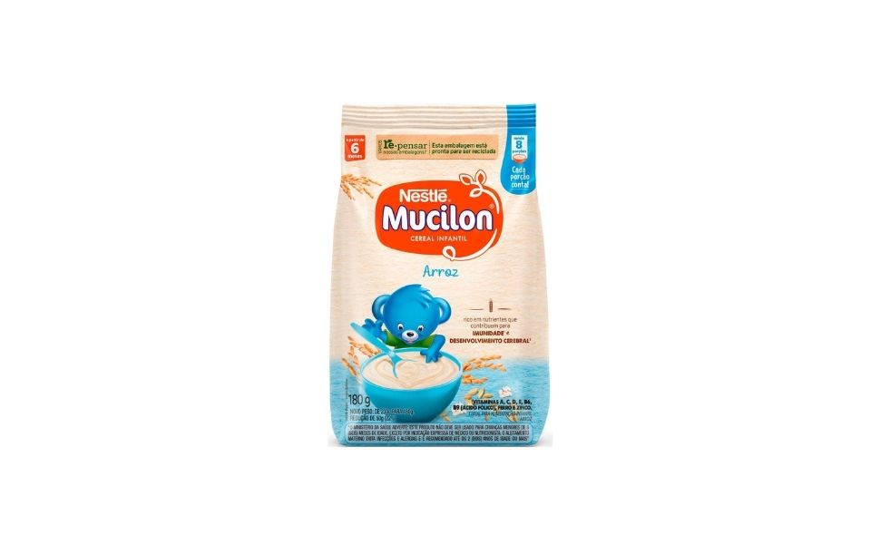 MUCILON ARROZ AVEIA SAC 12X180G