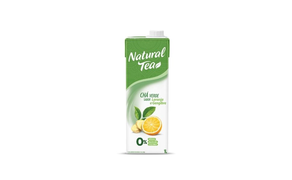NATURAL TEA CHA VERDE C/ LARANJA E GENGIBRE 1L