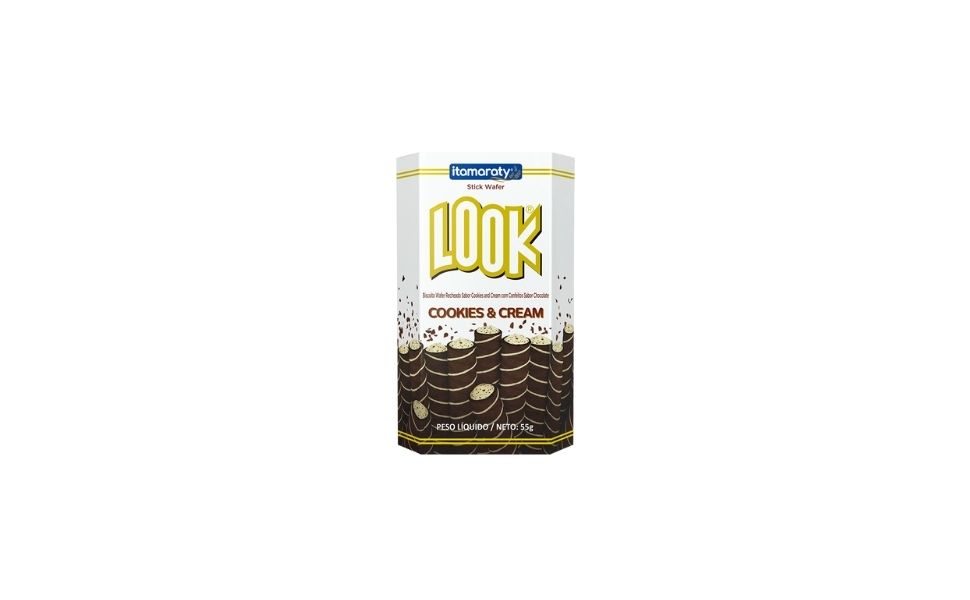 STICK LOOK WAFER COOKIES & CREAM 55 GRS